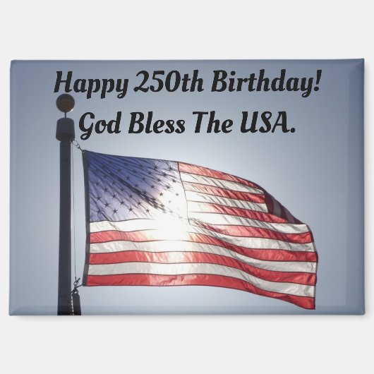 アメリカ生誕250周年マグネット マグネット (正面)