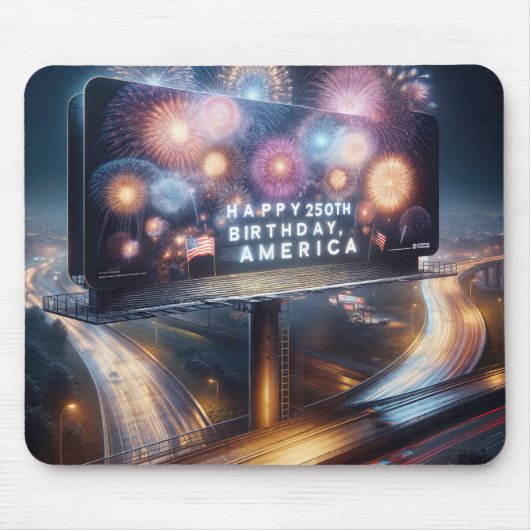 アメリカ生誕250周年大型看板 マウスパッド (正面)