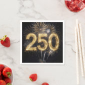 アメリカ生誕250周年記念の花火 スタンダードカクテルナプキン (インサイチュ)