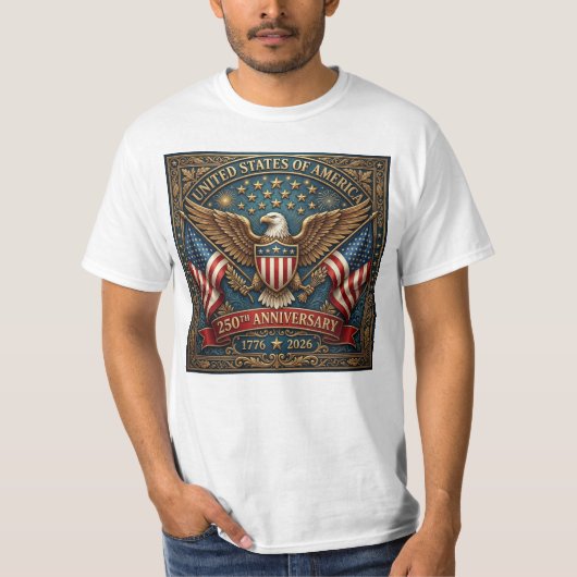 アメリカ生誕250周年記念バージョン2 Tシャツ (正面)