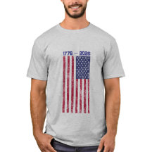 アメリカ生誕250周年記念フラグ #2 メンズTシャツ