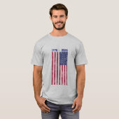 アメリカ生誕250周年記念フラグ #2 メンズTシャツ Tシャツ (正面フル)