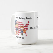 アメリカ生誕250周年記念マグ コーヒーマグカップ (正面左)