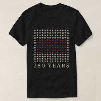 アメリカ生誕250周年記念 パトリオティックスターモダン Tシャツ