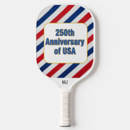 アメリカ生誕250周年記念 プレーヤーイニシャル ピックルボールラケット
