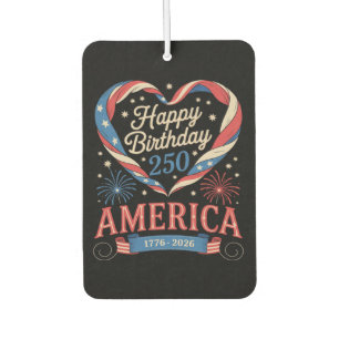 アメリカ生誕250周年記念 1776-2026 7月 カーエアーフレッシュナー