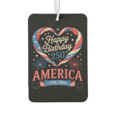 アメリカ生誕250周年記念 1776-2026 7月 カーエアーフレッシュナー (裏面)