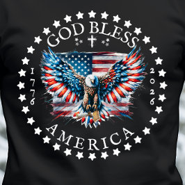 アメリカ生誕250周年記念 "God Bless America" メンズ トライブレンドＴシャツ