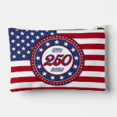 アメリカ生誕250周年記念 USAフラグ アクセサリーポーチ (裏面)