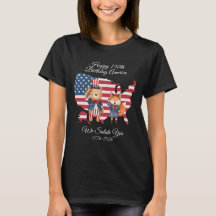 アメリカ生誕250周年記念Tシャツ かわいいデザイン