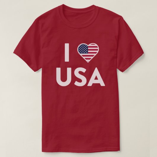 アメリカ生誕250周年記念Tシャツ 大好きUSA Tシャツ (デザイン正面)