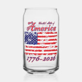 アメリカ生誕250周年 ガラス缶 (正面)