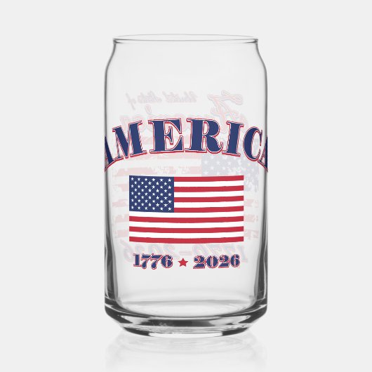 アメリカ生誕250周年 ガラス缶 (裏面)