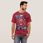 アメリカ生誕250周年 グラフィック花火 Tシャツ (正面フル)