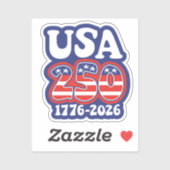 アメリカ生誕250周年 - グルービーUSA 250 シール (シート)