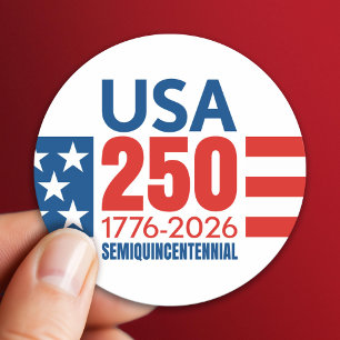 アメリカ生誕250周年 - スターズ アンド ストライプス ラウンドシール