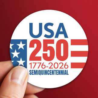 アメリカ生誕250周年 - スターズ アンド ストライプス ラウンドシール