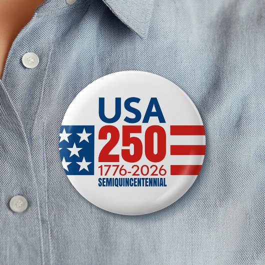 アメリカ生誕250周年 - スターズ アンド ストライプス 缶バッジ