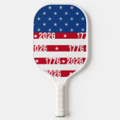 アメリカ生誕250周年 星条旗 1776-2026 ピックルボールラケット (正面)