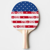 アメリカ生誕250周年 星条旗 1776-2026 卓球ラケット (正面)