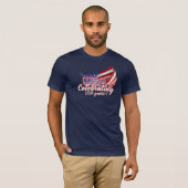 アメリカ生誕250周年 星条旗 Tシャツ (正面フル)