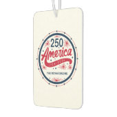アメリカ生誕250周年 赤 白 青 USA カーエアーフレッシュナー (左)