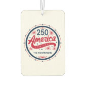 アメリカ生誕250周年 赤 白 青 USA カーエアーフレッシュナー (裏面)
