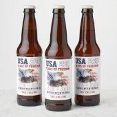 アメリカ生誕250周年 1776-2026年 7月4日 ビールラベル (ボトル)