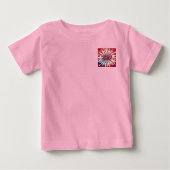 アメリカ生誕250周年 1776-2026 RWB 花火 ベビーTシャツ (正面)