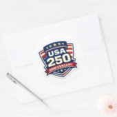 アメリカ生誕250周年 2026 ラウンドシール (封筒)