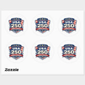 アメリカ生誕250周年 2026 ラウンドシール (シート)