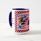 アメリカ生誕250年おめでとう コーヒーマグ マグカップ (正面左)