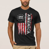 アメリカ生誕250年おめでとう Tシャツ (正面)