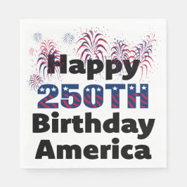 アメリカ生誕250年お祝いパーティー スタンダードランチョンナプキン