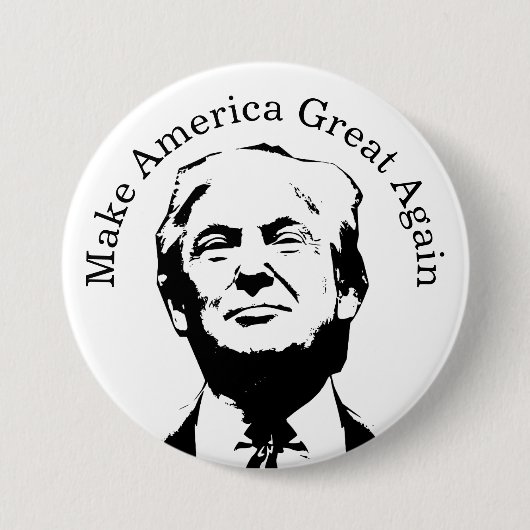 アメリカ生誕250年とトランプ大統領 #14 缶バッジ (正面)