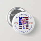 アメリカ生誕250年とトランプ大統領 #22 缶バッジ (正面&裏面)