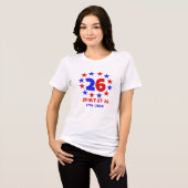 アメリカ生誕250年祭 - SEMIQUINCENTENNIAL トライブレンドTシャツ (正面全面)