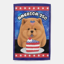 アメリカ生誕250年 -もちもちチャウ ガーデンフラッグ