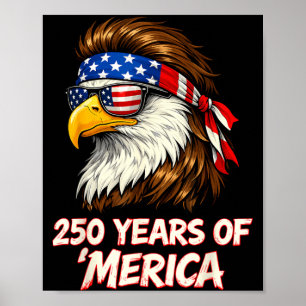アメリカ生誕250年 アメリカ独立記念日 イーグル メンズ ポスター