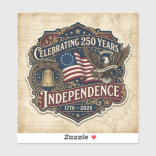 アメリカ生誕250年 シール