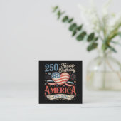 アメリカ生誕250年 スクエア名刺 (スタンド正面)