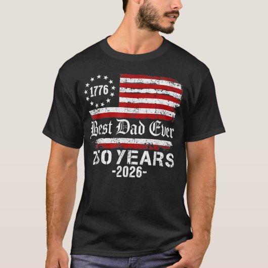 アメリカ生誕250年 ベスト・ダッド Tシャツ (正面)