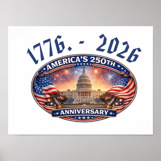 アメリカ生誕250年 ポスター (正面)