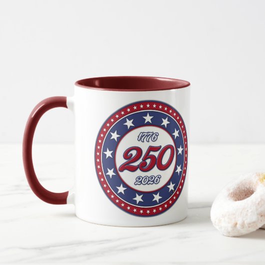 アメリカ生誕250年 マグカップ (ドーナツ)