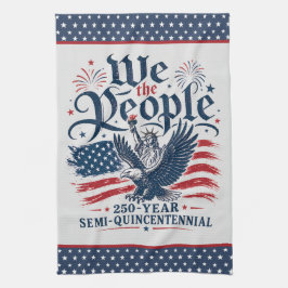 アメリカ生誕250年 レッド ホワイト ブルー 4th of July キッチンタオル