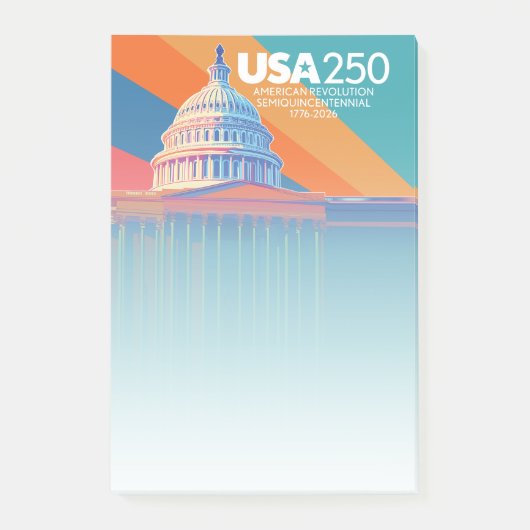 アメリカ生誕250年 - 国会議事堂ドーム ポストイット (正面)