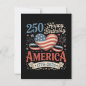 アメリカ生誕250年 招待状 (裏面)