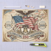 アメリカ生誕250年 薄葉紙 (クラフト)