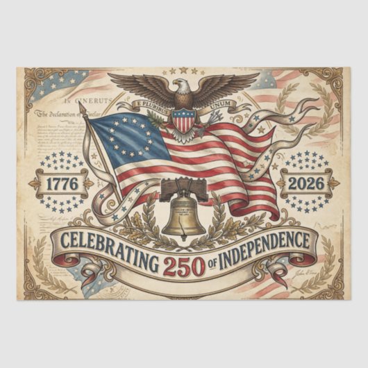 アメリカ生誕250年 薄葉紙 (正面)