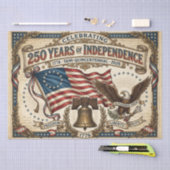 アメリカ生誕250年 薄葉紙 (クラフト)